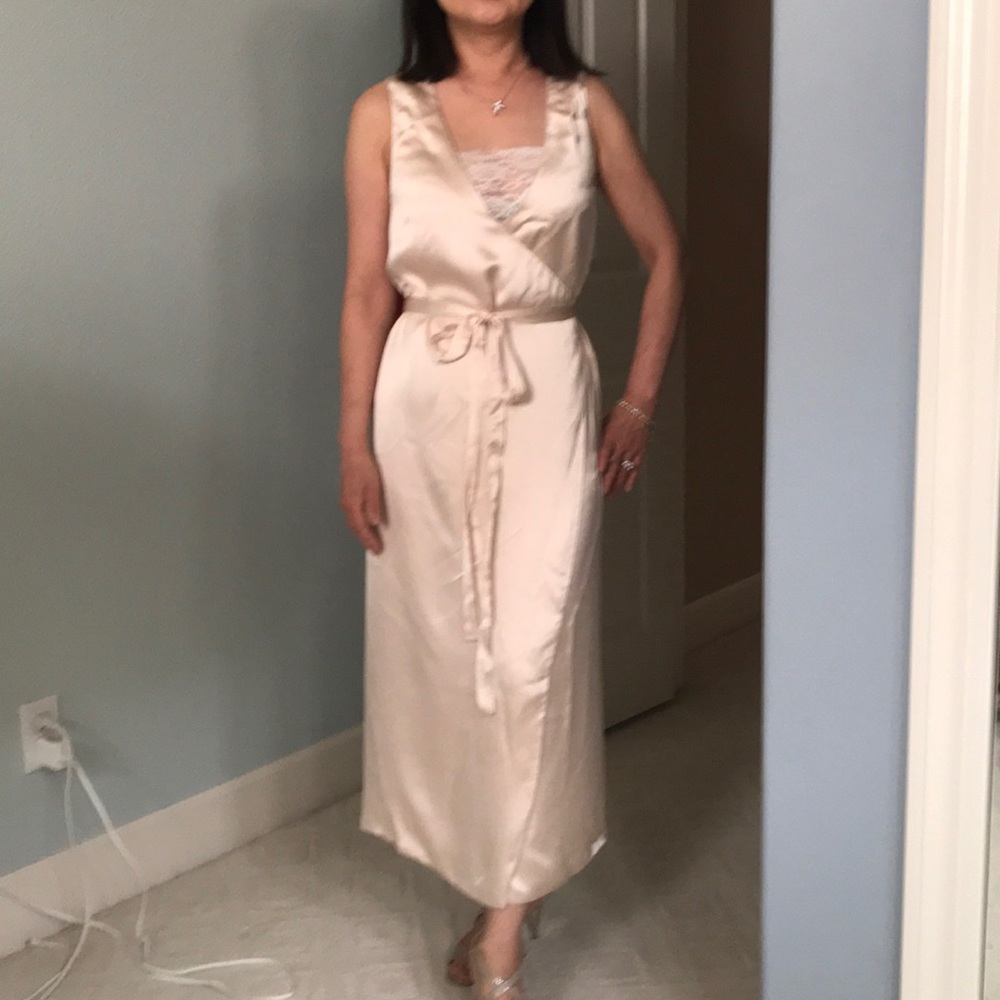 Pale light brand new sexy wrap dress